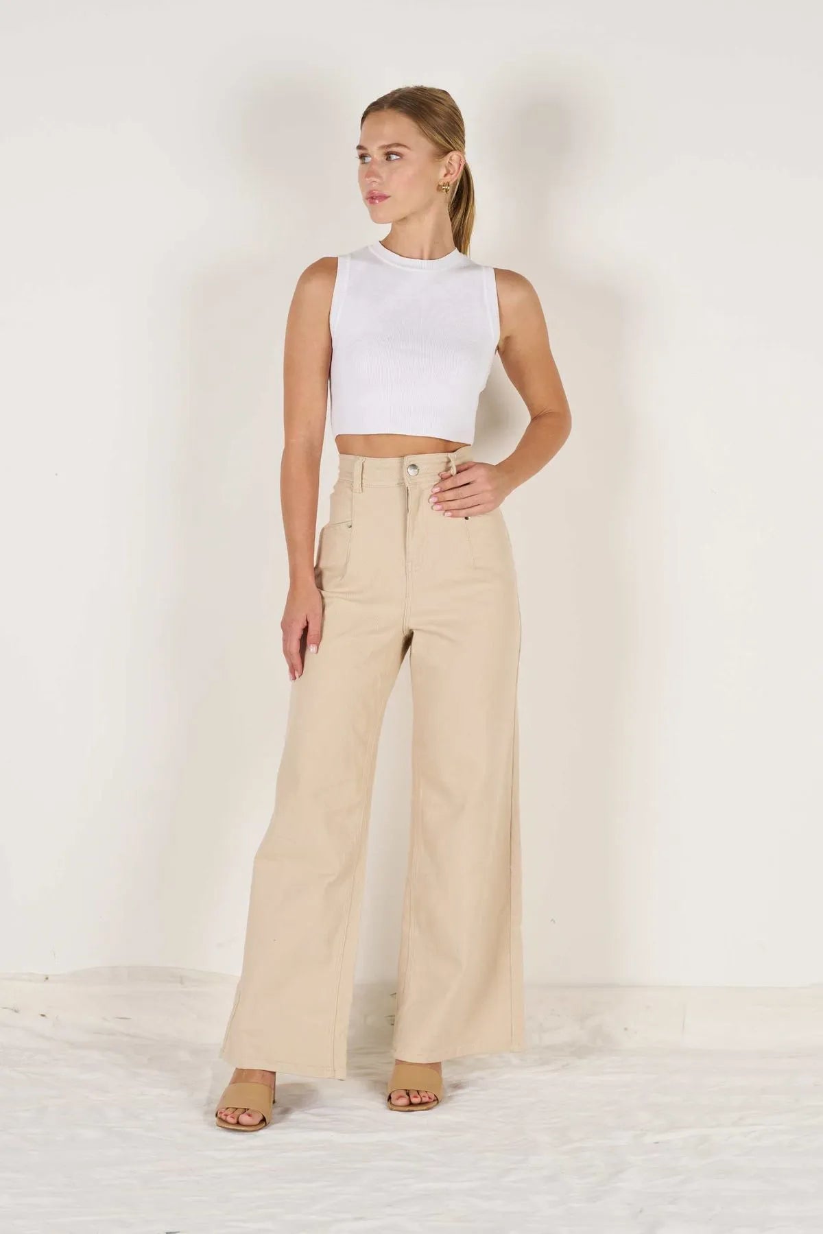 Stretch Wide Leg