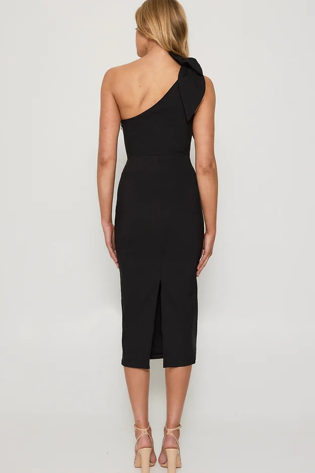 Bow One Shoulder Dress