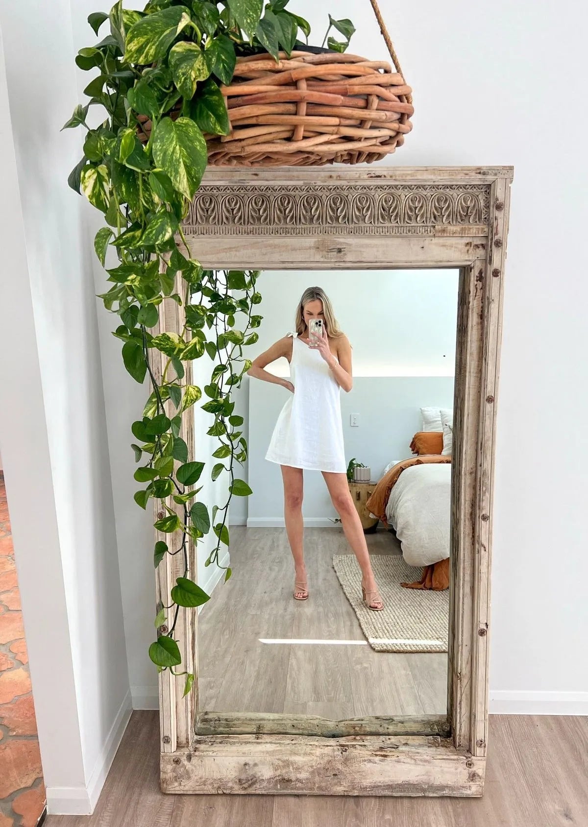 Bow Tie Mini Dress