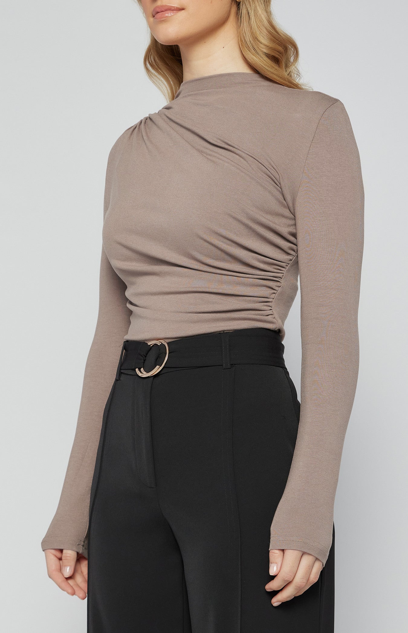 Ruched Long Sleeve