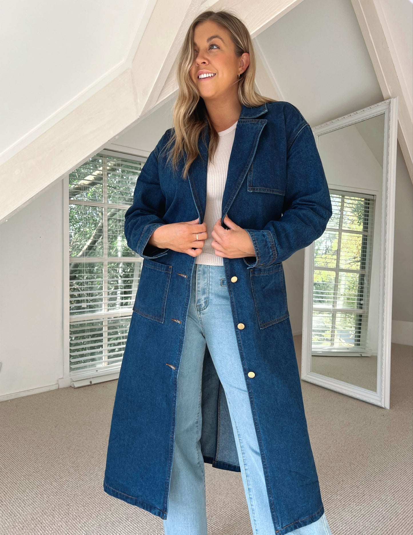 Denim Trench