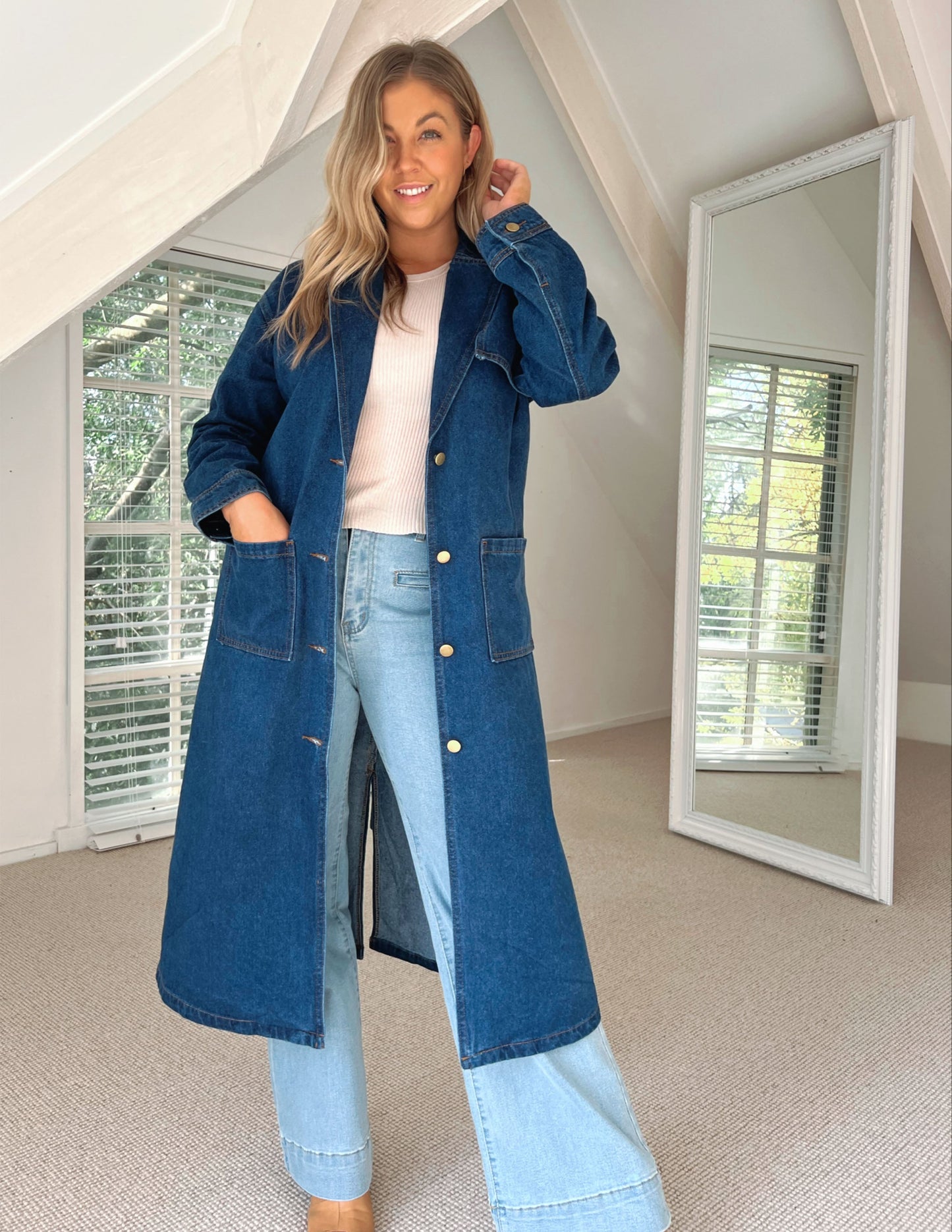 Denim Trench