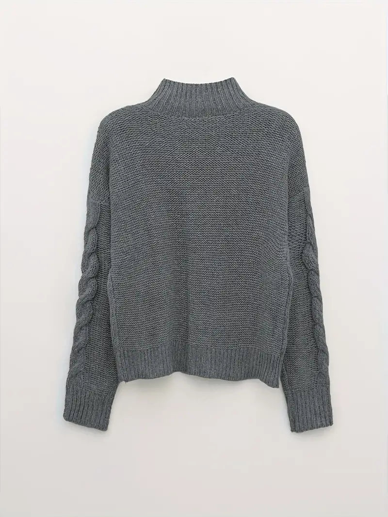 High Neck Knit Jumper