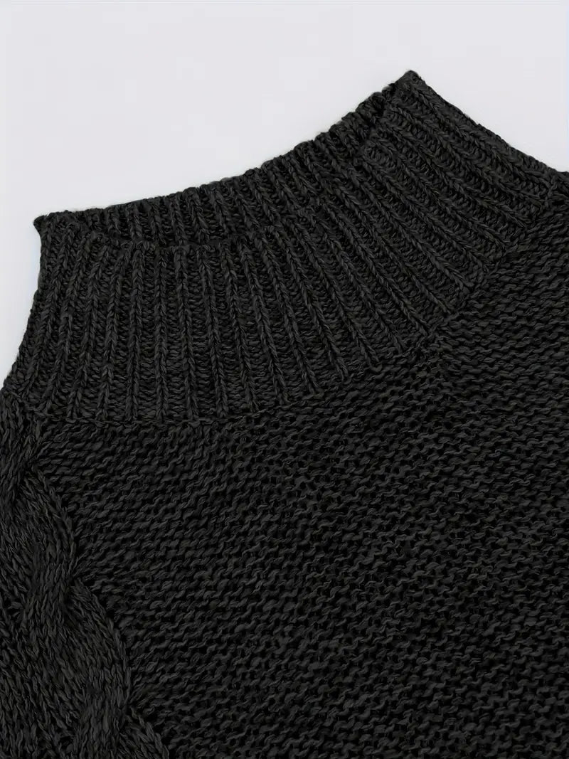 High Neck Knit Jumper