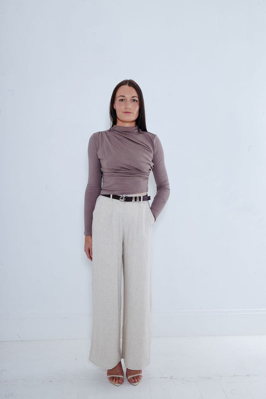 Ruched Long Sleeve